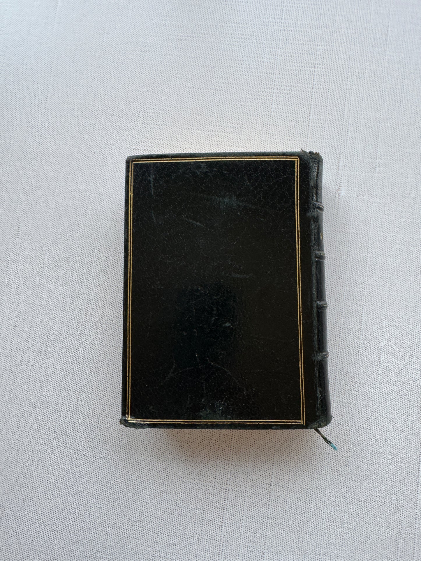 Antique French Petit Missel Prayer Book, Gilded Leather, Notre-Dame, 19th Century Religious Book