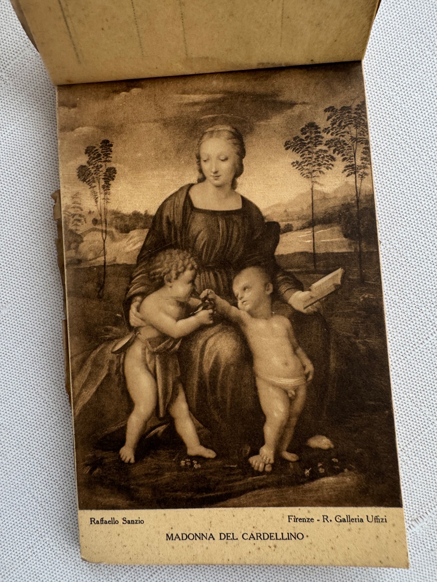 Antique Italian Art Book, Ricordo di Firenze Galleria Uffizi, Souvenir with Old Master Prints