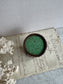 French Antique Leather Covered Wooden Snuff or Pill Box