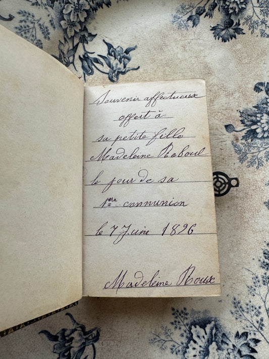 French Psalms & Hymns Book 1892 "Psaumes et Cantiques" with Gilt Pages & Clasp