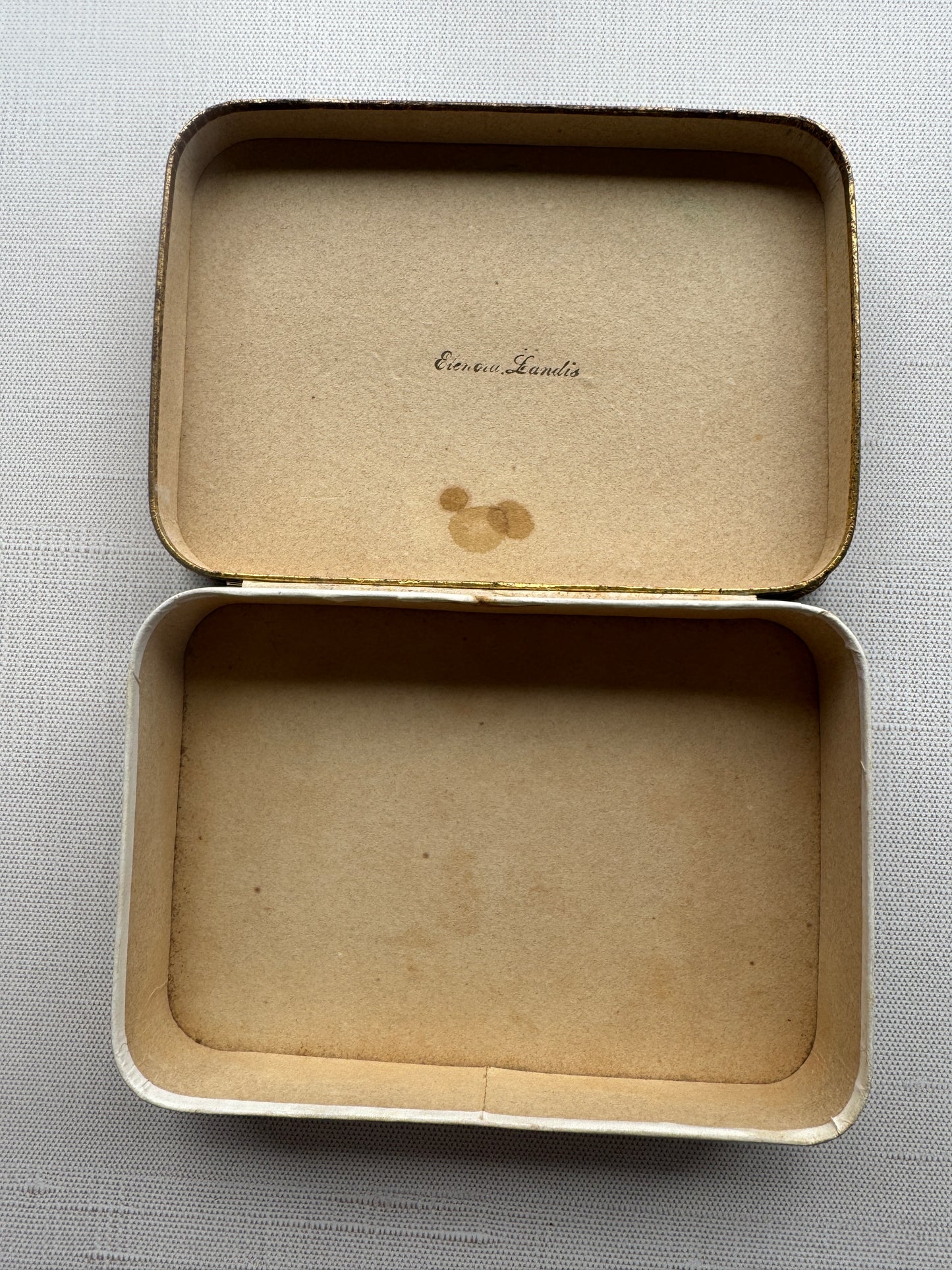 Antique Shabby Roses, Floral Apothecary Box, Heinitsh, Lancaster PA, Late 19th Century