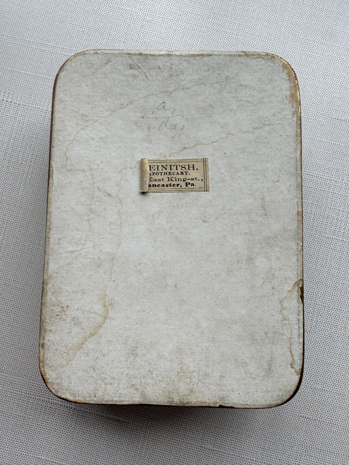 Antique Shabby Roses, Floral Apothecary Box, Heinitsh, Lancaster PA, Late 19th Century