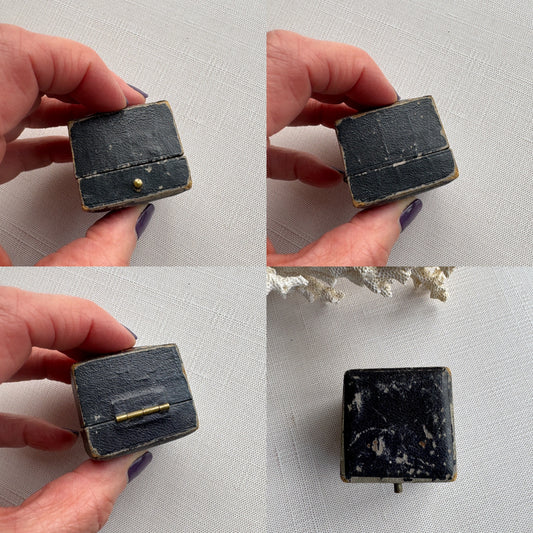 Antique A. Sintzenich Ring Box, Early 1900s Jeweler’s Presentation Case from London