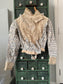 Antique French Edwardian Lace & Floral Bodice, Maison Pessin Sœurs, Nîmes