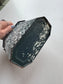 Vintage French Enamel Lunch Pail, Graniteware with Handle