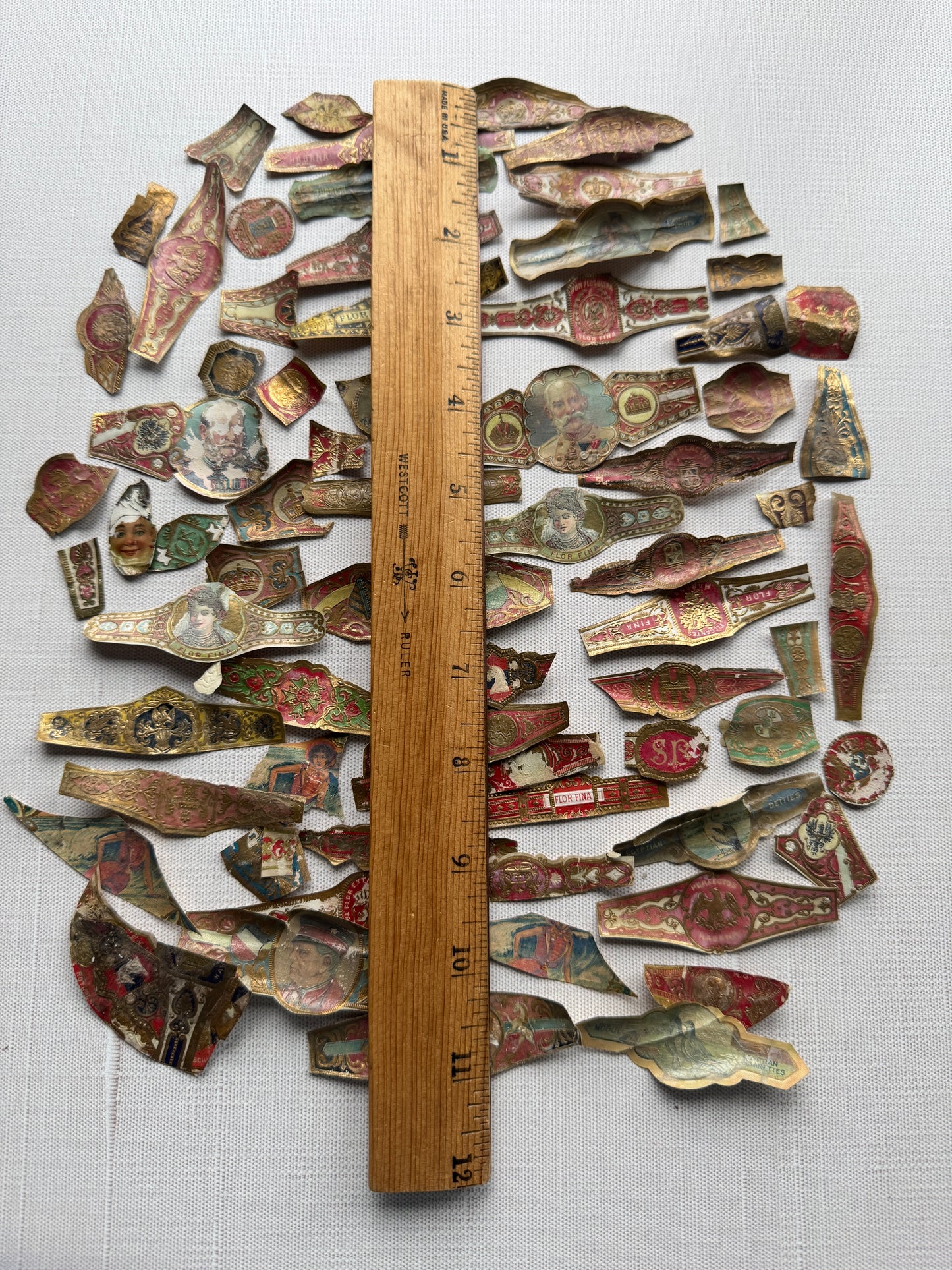 Lot of Antique European Cigar Bands 19th to Early 20th Century Paper Ephemera