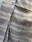 Antique French Ticking Fabric, Red and Blue Stripes, Mattress Cotton Remnant 84" x 52"