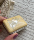 Antique French Coin Purse with Silver Inlay, Change Purse